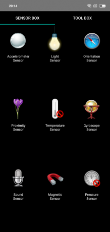 Pārskats Xiaomi redmi Piezīme 6 Pro: sensori