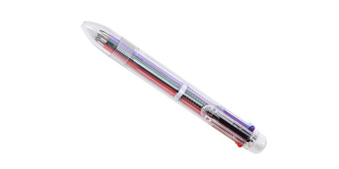 daudzkrāsains pildspalva