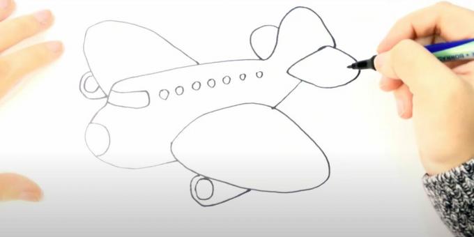 Kā uzzīmēt lidmašīnu: lidmašīnas zīmēšana ar marķieri