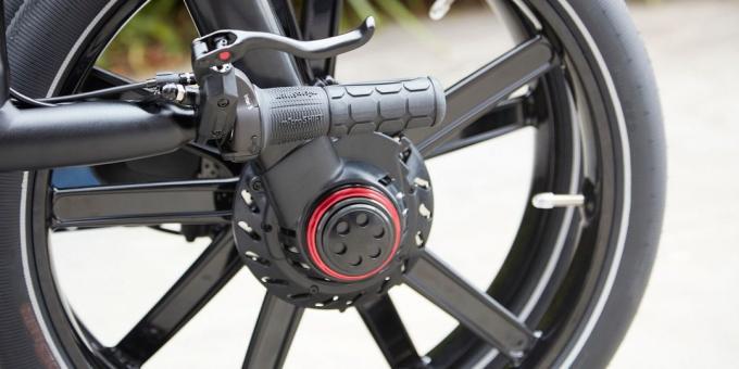 Folding elektriskais velosipēds Gocycle GX: aizmugurējā piekare Lockshock