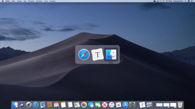 Ātra pārslēgšanās starp lietojumprogrammām MacOS