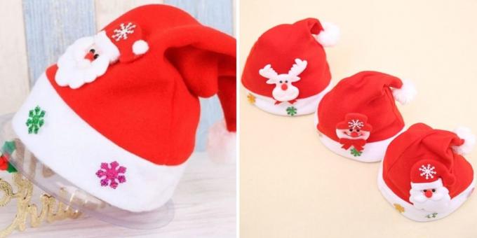 Produkti ar AliExpress izveidot Jaungada noskaņu: Cap Santa Claus