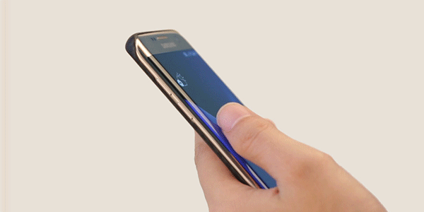 Neērts kontrole jūsu viedtālrunis ar izliektu ekrānu