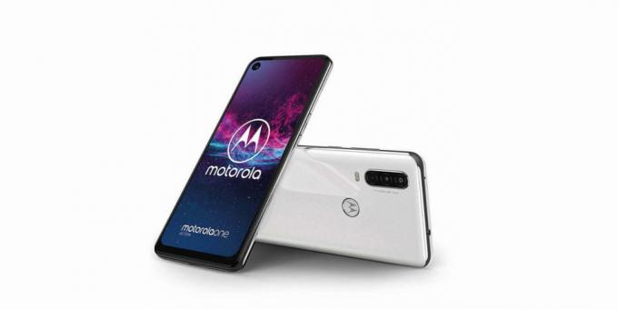 White Motorola Viena darbība