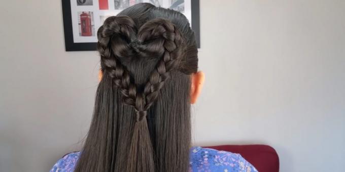 Frizūras meitenēm: brīvs matus no sirds pīt