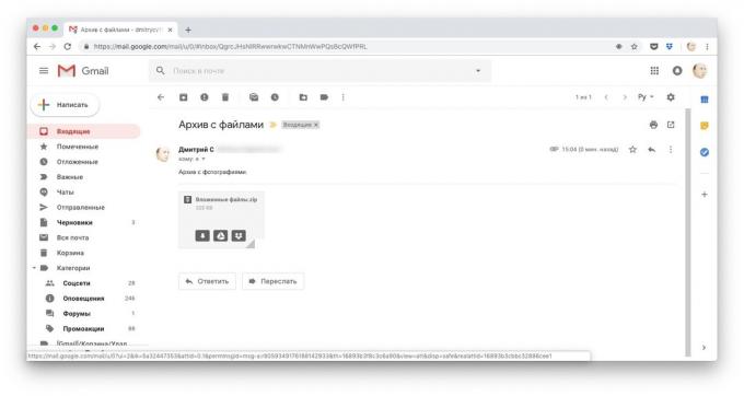 Veidi, lai lejupielādētu failus Dropbox: Atcerēties Gmail pielikumus