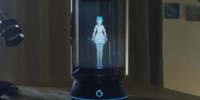 Lieta dienas: gudrs kolonna hologrāfisks draudzene iekšā