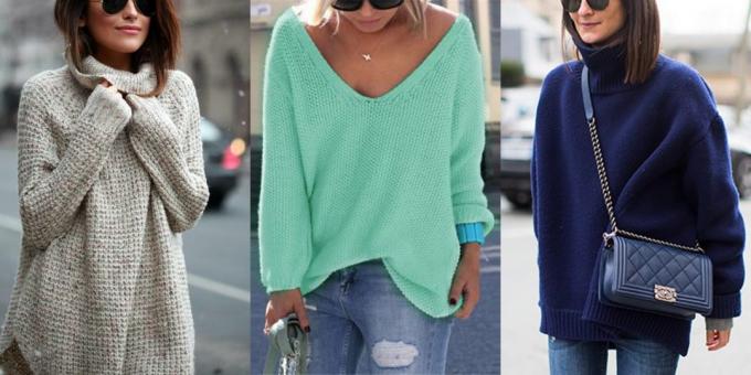 Vasaras izpārdošana apģērbu un apavu sievietēm: Tilpuma džemperis
