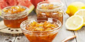 5 dažādas receptes ievārījums no arbūzu peels