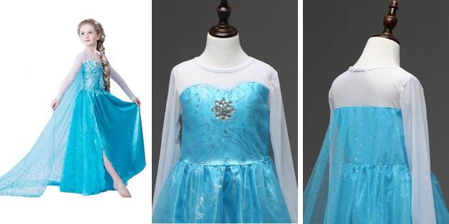 Bērnu kleitas uz Prom: kleita patīk Elsa