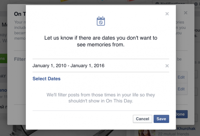 Kā atspējot funkciju Facebook "Šajā dienā"