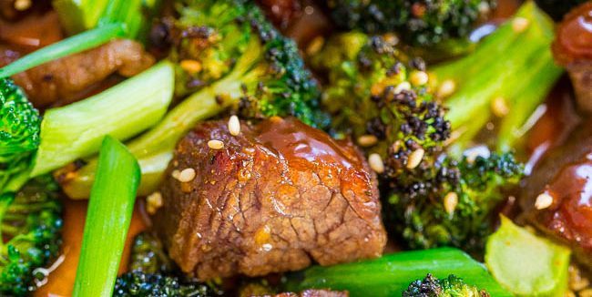 Kā pagatavot liellopu gaļu krāsnī: liellopu ar brokoļiem sojas mērcē ar medu un ingveru