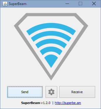 Ātra nodošana lielu failu ar SuperBeam Windows