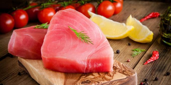 Pārtika, kas satur jodu: tunzivis
