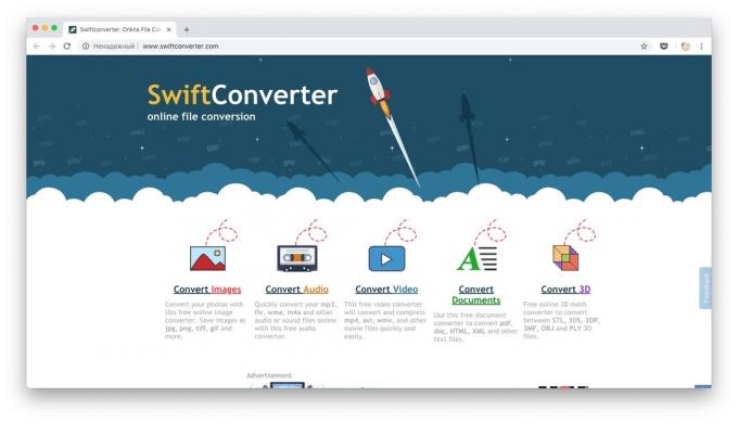 Online pārveidotāji: SwiftConverter