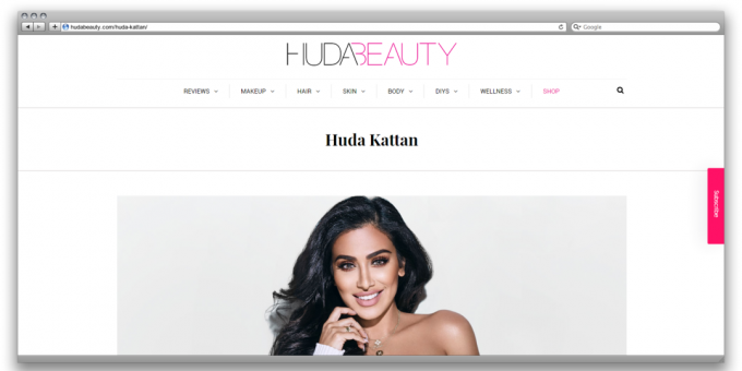 Huda Kattan (mājas lapa)