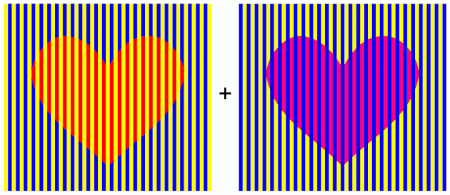 optiskā ilūzija: sirds