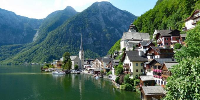 Kurp doties Eiropā: The Hallstatt, Austrija ciemu