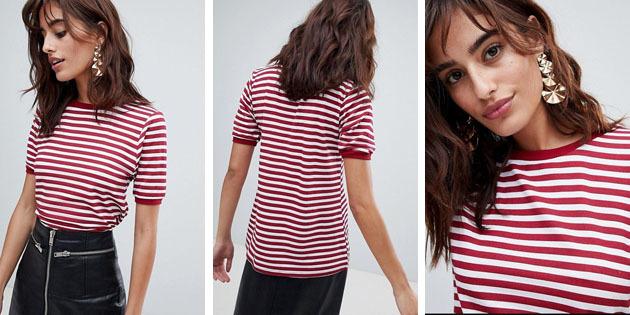 Sieviešu modes t-krekli no Eiropas Veikalos: Krekls Boohoo sarkana