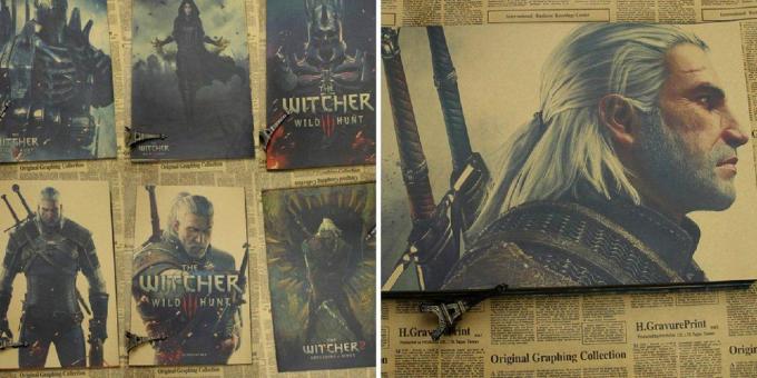 plakāti Witcher
