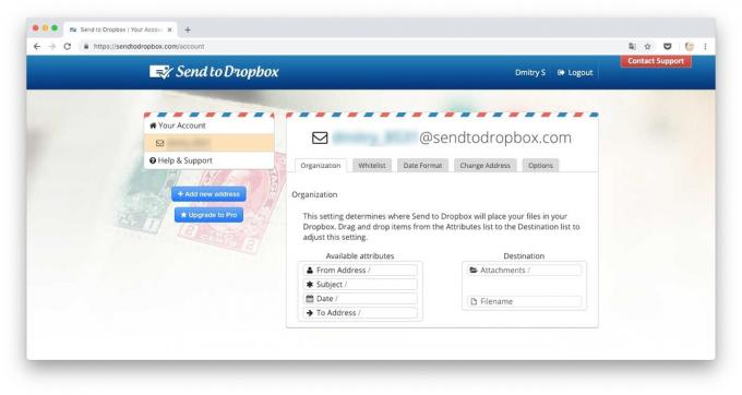 Veidi, lai lejupielādētu failus Dropbox: sūtīt failus Dropbox pa e-pastu