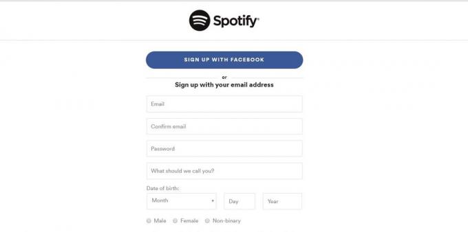 Kā reģistrēties Spotify caur Facebook