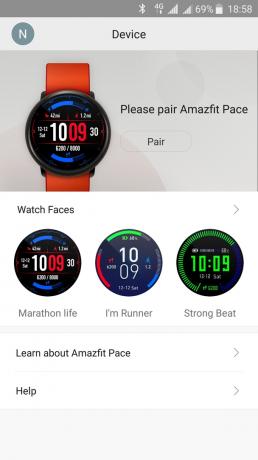 Xiaomi Amazfit Pace: Darbs ar pieteikumiem