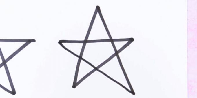 Kā uzzīmēt zvaigzni, nenoņemot rokas no papīra
