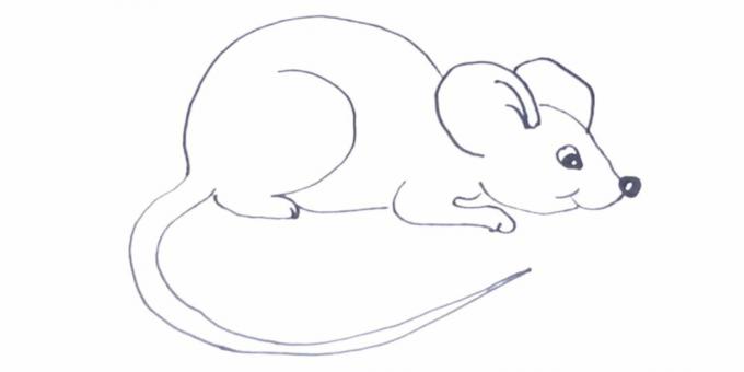 Kā grūtāk uzzīmēt peli vai žurku