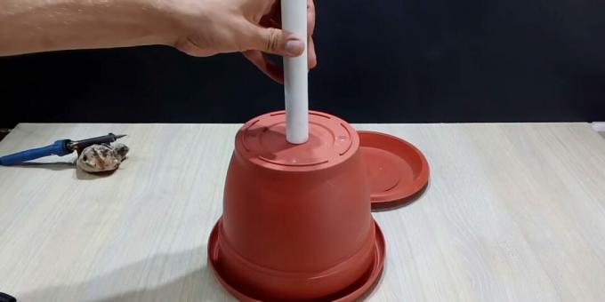 DIY strūklakas izgatavošana: apvelciet cauruli