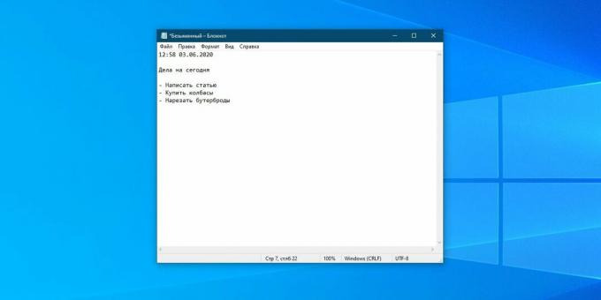 Windows Notepad: TXT formāts ir universāls