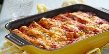 Cannelloni ar malto vistu, cep cepeškrāsnī