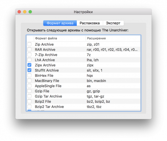Bezmaksas programma Mac: Unarchiver 