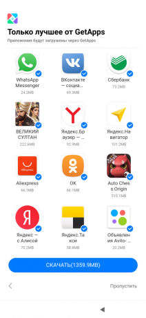 Klasisks pakalpojumu kopumu no Xiaomi