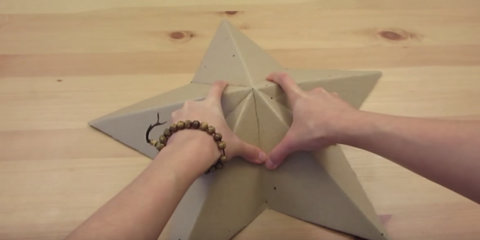 Kā izgatavot lampu: izveidojiet 3D zvaigzni