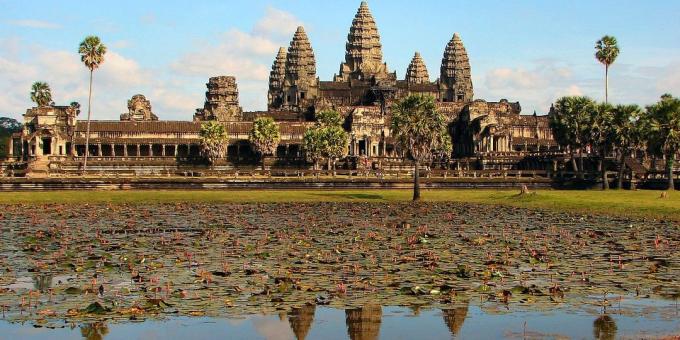 Āzijas teritorija nav velti piesaistītu tūristus: arheoloģijas parks Angkor, Kambodža