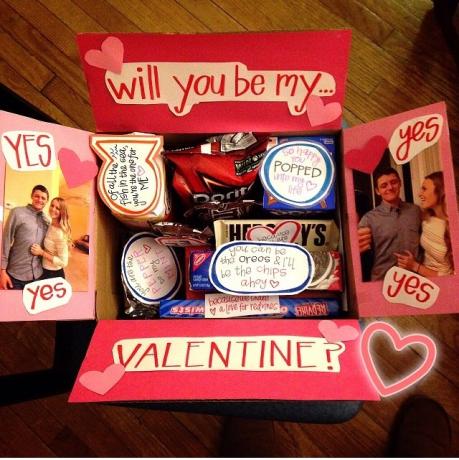 Dāvanas Valentīna diena: Box ar saldumiem