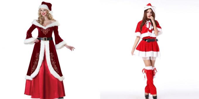 Ziemassvētku tērpi pieaugušajiem: Sniegbltīti