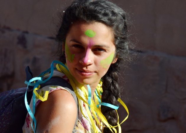 apmeklējums Argentīna: sieviete pie karnevāls