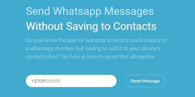WhatsApp Quick Messages ļauj izmantot WhatsApp Messenger kontaktus nesaglabājot