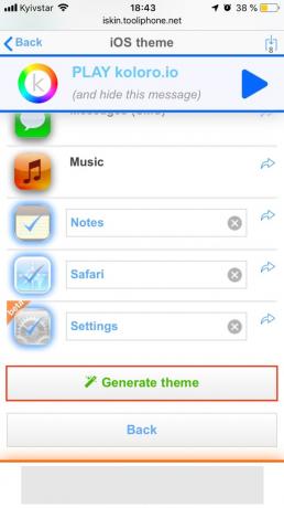 Kā personalizēt iPhone darba tabulu: check ikona