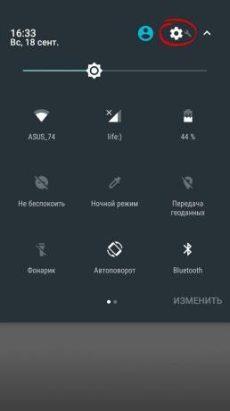 Nakts režīms Android Night Mode Enabler sistēmas