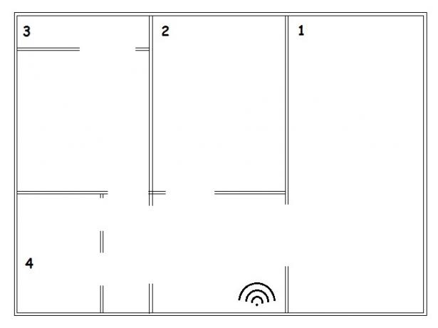 Xiaomi Router 3: shēma dzīvokļi
