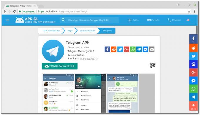 Kā uzstādīt telegramma Android: Pakalpojumi lejupielādēt no Google Play