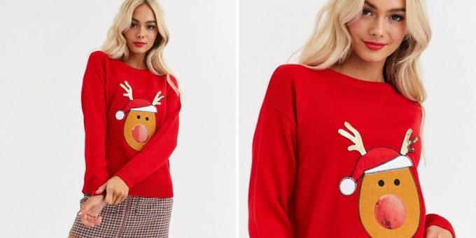 Ziemassvētku džemperis ar briežiem