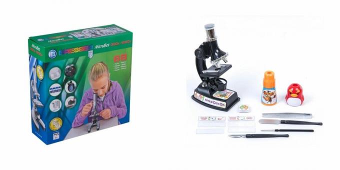 Ko dāvināt meitenei dzimšanas dienā 7 gadus: mikroskops