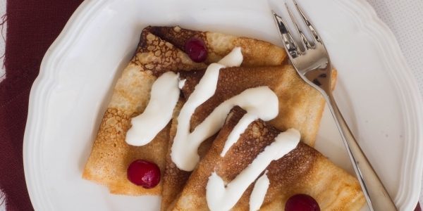 Custard pankūkas bez olām ar pienu