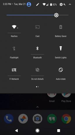 Android O: tumšs tēma