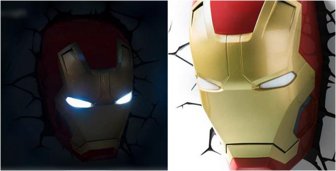 3D gaisma "Iron Man" 