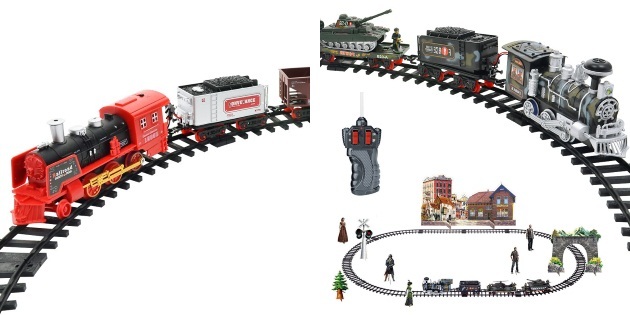 Ko dod zēns par jauno gadu: Toy dzelzceļš